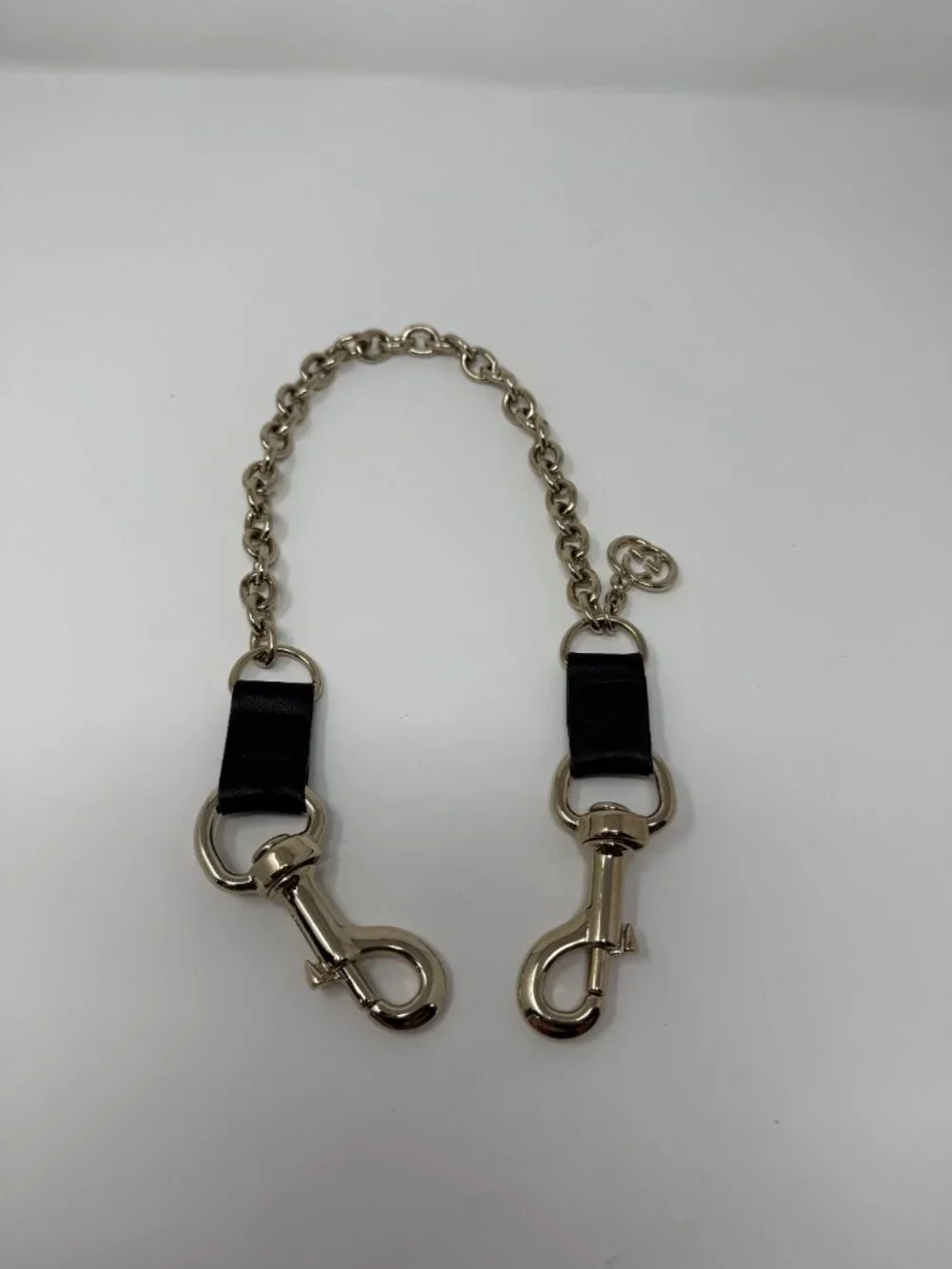 Authentic Vintage Gucci GG Charm Chain 22” Silver Tone Excellent Condition